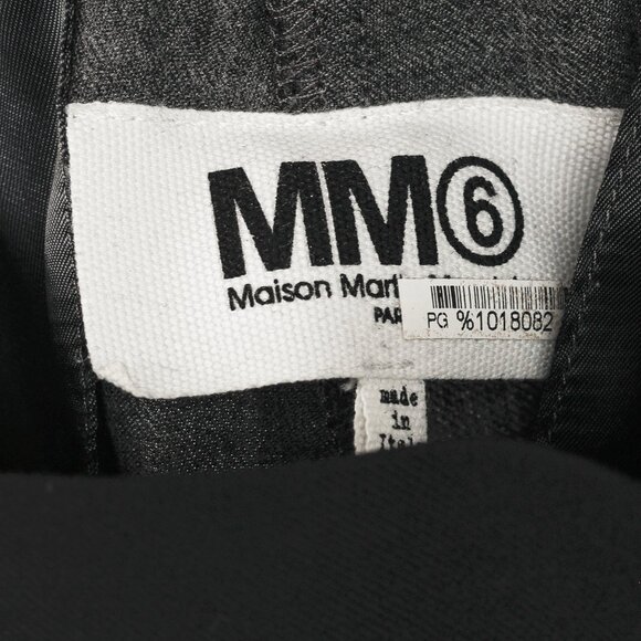 MM6 Maison Martin Margiela SS/15 Grey Wool-Blend Gabardine Tapered Trousers - Picture 7 of 10